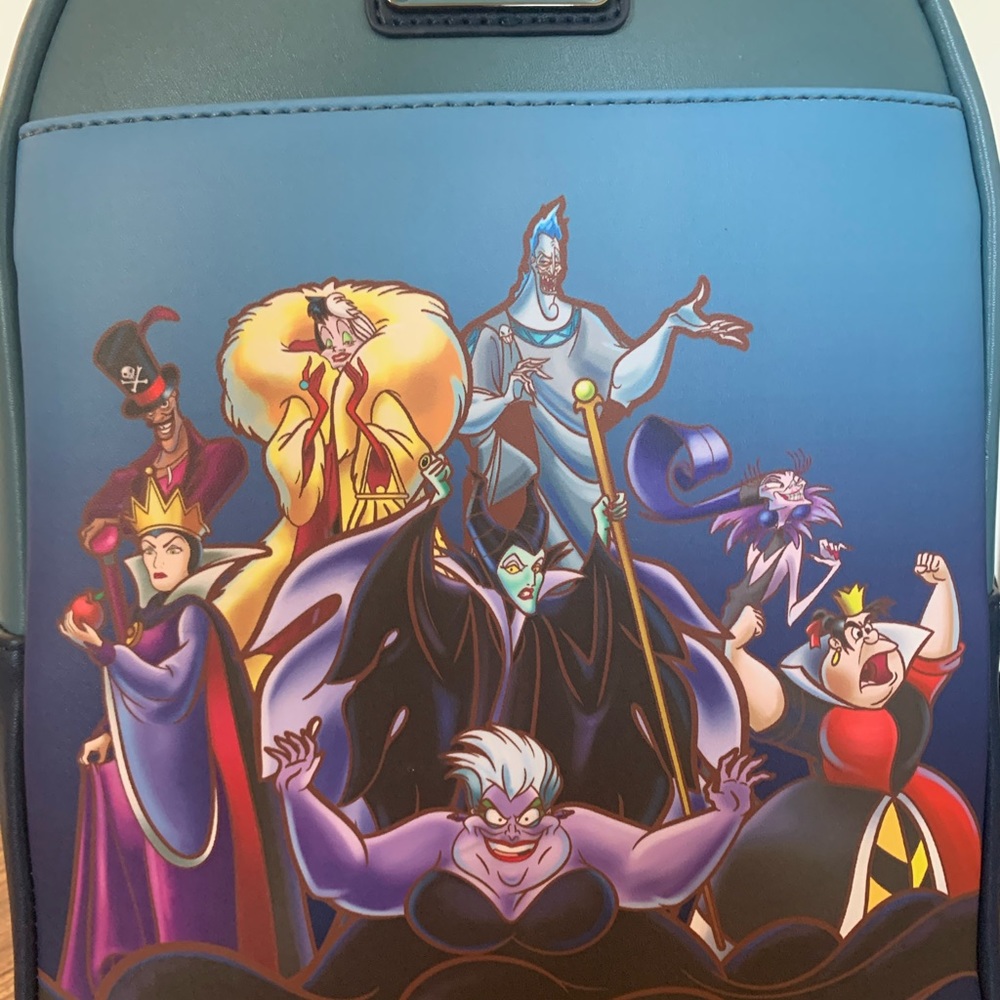 Loungefly Disney villains Mini Backpack NWT - Picture 6 of 6